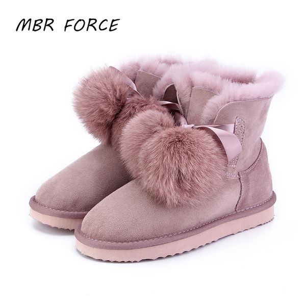 mbr force new arrival sheepskin leather fur lined women winter suede snow boots pom-pom style ankle winter shoes for sweet girls, Black
mbr force new arrival sheepskin leather fur lined women winter suede snow boots pom-pom style ankle winter shoes for sweet girls, Black