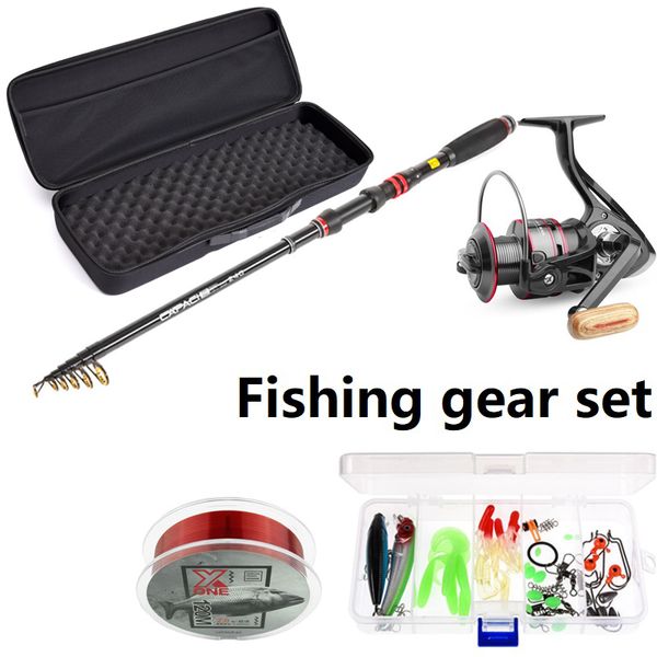 telescopic fishing rod combo set 120m fishing line spinning reel bait hook fishing bag fish kit
telescopic fishing rod combo set 120m fishing line spinning reel bait hook fishing bag fish kit
