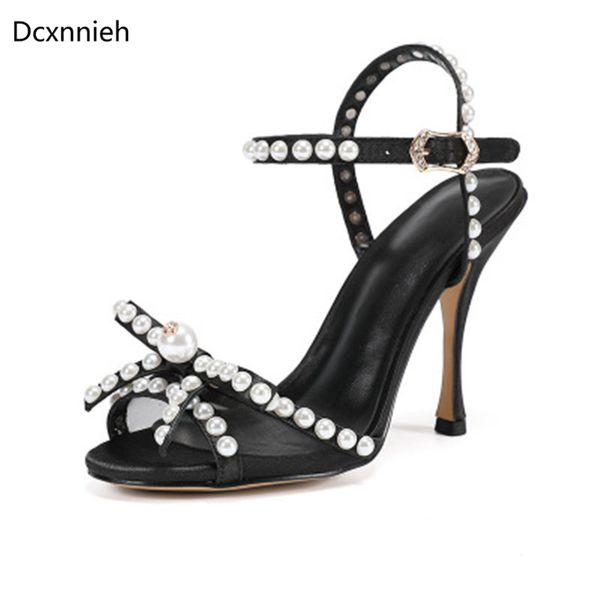 dcxnnieh summer 2020 new pink satin thin high heels sandals women sweet bowknot pearl sandalia mesh stiletto party shoes woman, Black
dcxnnieh summer 2020 new pink satin thin high heels sandals women sweet bowknot pearl sandalia mesh stiletto party shoes woman, Black