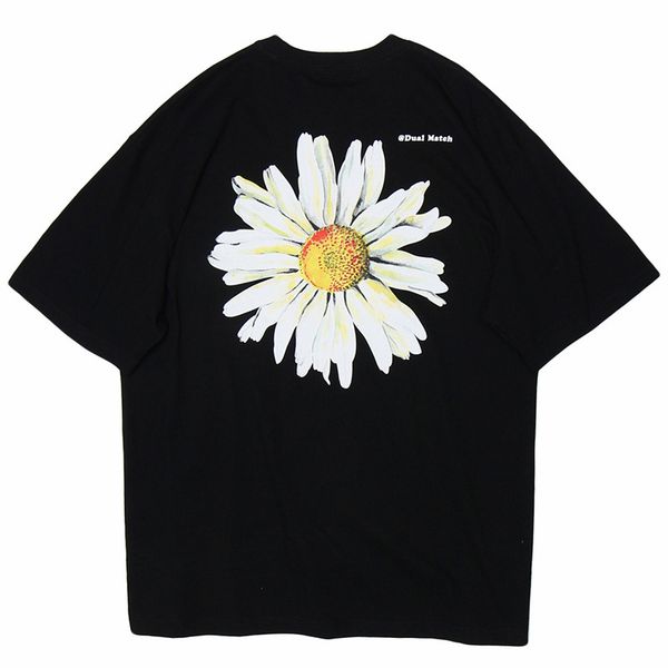 men hip hop t shirt chrysanthemum daisy print streetwear harajuku tshirt summer short sleeve t-shirt cotton fashion tees, White;black
men hip hop t shirt chrysanthemum daisy print streetwear harajuku tshirt summer short sleeve t-shirt cotton fashion tees, White;black