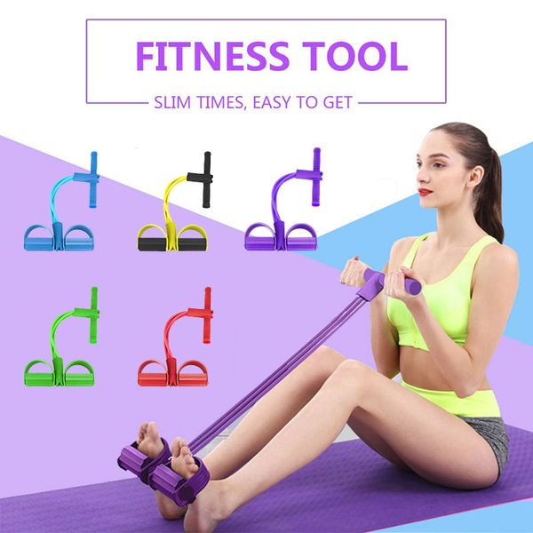 4 resistance elastic pull ropes sit-up exerciser fitness tube resistance bands latex pedal home gym sport training equipment
4 resistance elastic pull ropes sit-up exerciser fitness tube resistance bands latex pedal home gym sport training equipment