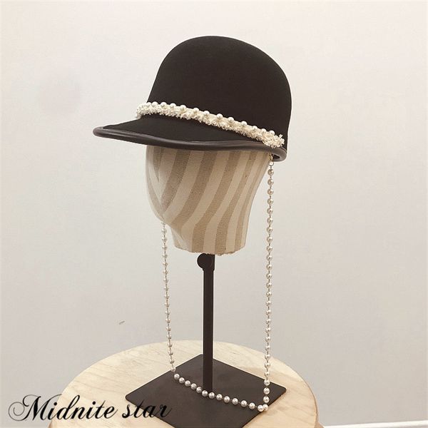 new elegant lace pearl trim white wool hat for women girl autumn winter adjustable newsboy cap warm fit equestrian cap, Blue;gray
new elegant lace pearl trim white wool hat for women girl autumn winter adjustable newsboy cap warm fit equestrian cap, Blue;gray