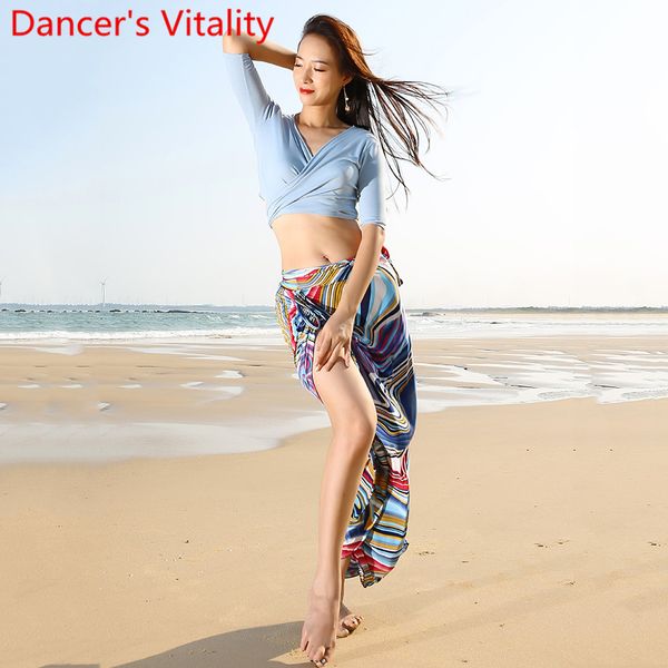 belly dance wear women beginners practice clothes v neck ice silk skirt oriental dancing performance training outfits, Black;red
belly dance wear women beginners practice clothes v neck ice silk skirt oriental dancing performance training outfits, Black;red