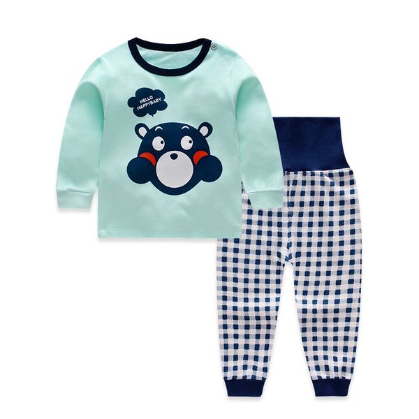 cartoon print baby pajamas sets cotton boys sleepwear autumn spring girls high waist long sleeve +pants 2pcs, White
cartoon print baby pajamas sets cotton boys sleepwear autumn spring girls high waist long sleeve +pants 2pcs, White