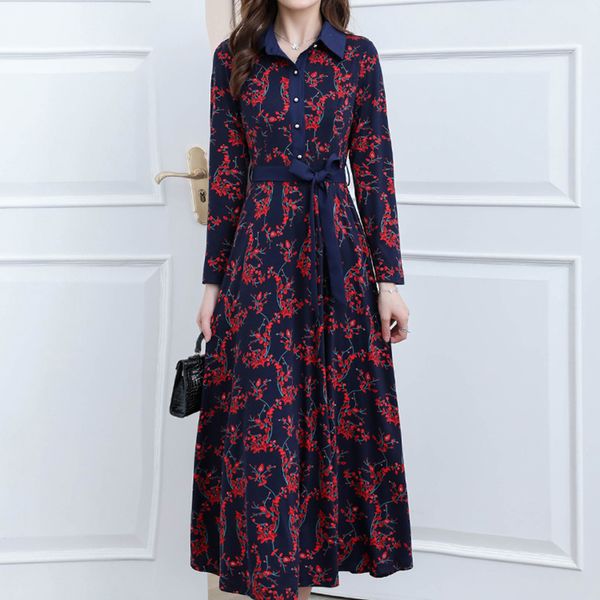 fashion long dress women 2019 autumn winter dress new long sleeve plus size elegant dresses women's print slim vestidos, Black;gray
fashion long dress women 2019 autumn winter dress new long sleeve plus size elegant dresses women's print slim vestidos, Black;gray