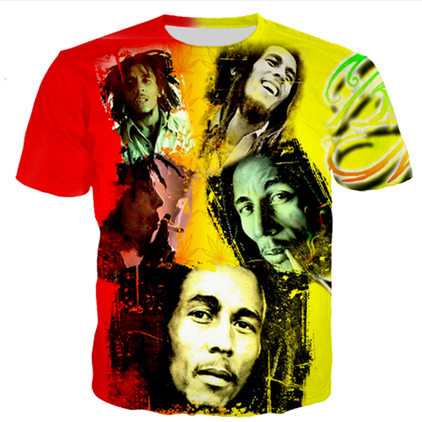 new fashion pop singer bob marley reggae t-shirt 3d print men/womens summer round collar short sleeve casual hip hop k1010, White;black
new fashion pop singer bob marley reggae t-shirt 3d print men/womens summer round collar short sleeve casual hip hop k1010, White;black