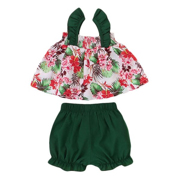 cute baby girls clothing sets casual sleeveless t-shirt +floral print pants suits summer costume set for 1-4 years old hot, White
cute baby girls clothing sets casual sleeveless t-shirt +floral print pants suits summer costume set for 1-4 years old hot, White