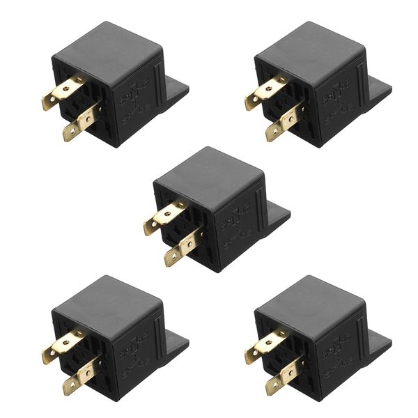 5 pack - automotive relay set 4-pin 30a 12v spst relay socket
5 pack - automotive relay set 4-pin 30a 12v spst relay socket