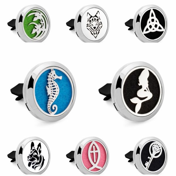 sea horse mermaid 30mm plain stainless steel car diffuser locket vent clip perfume essential oil locket 10pcs pads, Silver
sea horse mermaid 30mm plain stainless steel car diffuser locket vent clip perfume essential oil locket 10pcs pads, Silver