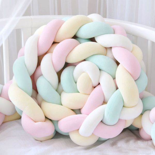 220cm baby bed bumper four ply knot handmade long knotted braid weaving plush baby crib protector infant knot pillow room decor other beddin
220cm baby bed bumper four ply knot handmade long knotted braid weaving plush baby crib protector infant knot pillow room decor other beddin