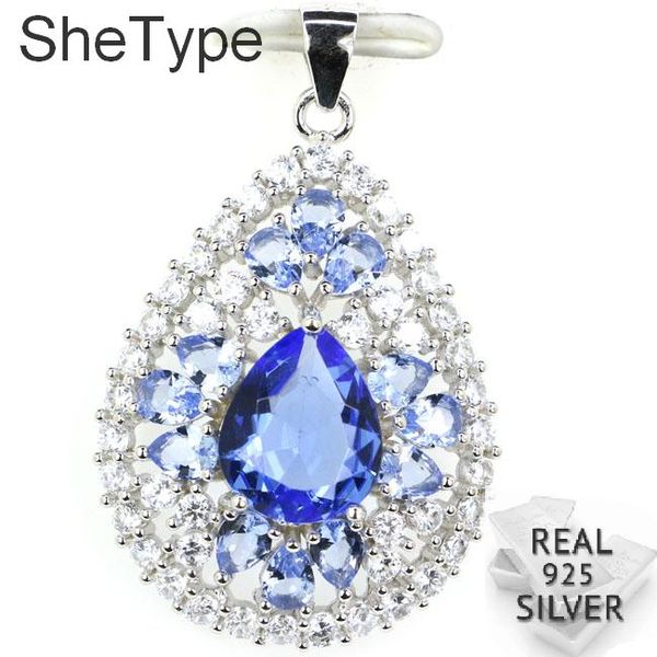 35x22mm 4.2g created rich blue violet tanzanite sky blue z gift for woman's 925 solid sterling silver pendant
35x22mm 4.2g created rich blue violet tanzanite sky blue z gift for woman's 925 solid sterling silver pendant
