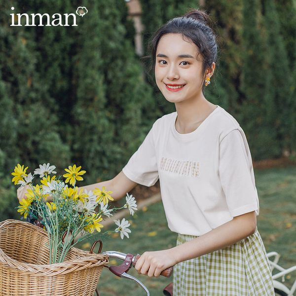 inman vintage artsy style 2020 summer new arrival round collar embroidery causal joker style women t shirt, White
inman vintage artsy style 2020 summer new arrival round collar embroidery causal joker style women t shirt, White