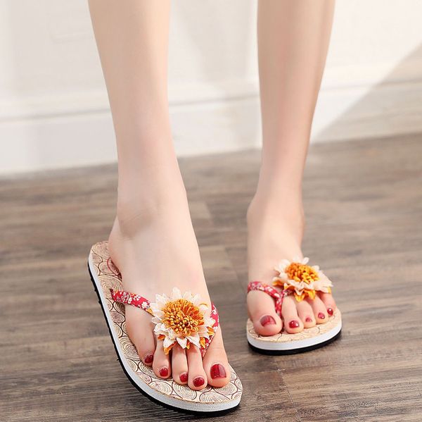 summer flower flip flops women slippers boho beach sandals women flat slippers casual shoes size 35-51, Black
summer flower flip flops women slippers boho beach sandals women flat slippers casual shoes size 35-51, Black