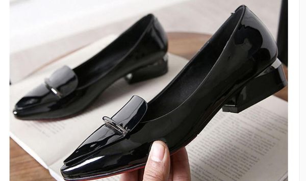 2019 women's shoes in spring and autumn with new style low heel pointed end @zxc308, Black
2019 women's shoes in spring and autumn with new style low heel pointed end @zxc308, Black