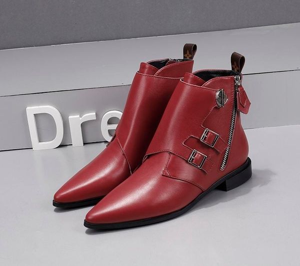 a8 spring fall luxury fashion womens black brown real leather round toes gold buckle strap biker motorcycle short hiking ankle boots
a8 spring fall luxury fashion womens black brown real leather round toes gold buckle strap biker motorcycle short hiking ankle boots