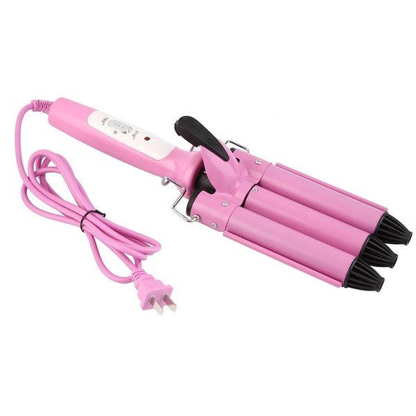 professional hair curling iron waver roller wand lcd display ceramic triple barrels deep hair curler wave curly styling tools
professional hair curling iron waver roller wand lcd display ceramic triple barrels deep hair curler wave curly styling tools