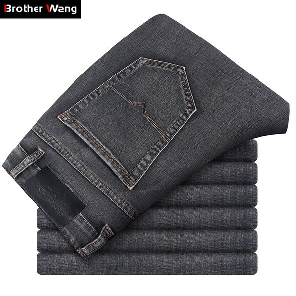 brand men grey casual jeans 2019 new fashion business stretch straight denim trousers pants male plus size 40 42 44, Blue
brand men grey casual jeans 2019 new fashion business stretch straight denim trousers pants male plus size 40 42 44, Blue