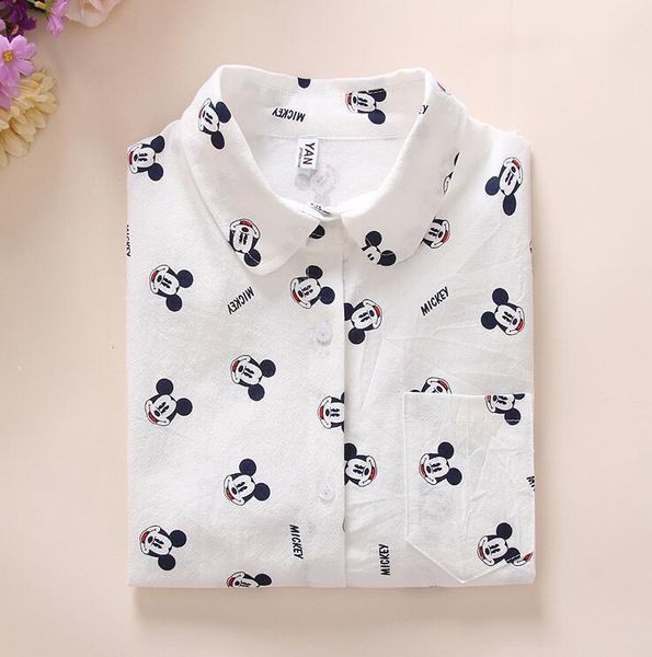 2019 spring new women long sleeve cotton shirt cartoon dog print casual blouse shirts slim white blusas y200402
2019 spring new women long sleeve cotton shirt cartoon dog print casual blouse shirts slim white blusas y200402