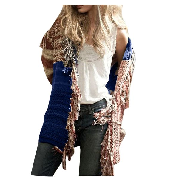 autumn female cardigan long sleeve knitting cardigan ladies tassels splicing sweater women shirts sueter mujer invierno, White
autumn female cardigan long sleeve knitting cardigan ladies tassels splicing sweater women shirts sueter mujer invierno, White