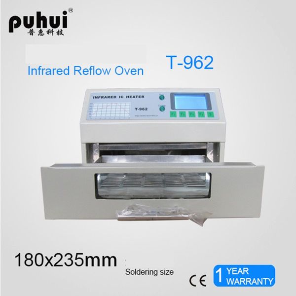 t-962 110v/220v 800w deskreflow oven infrared ic heater soldering machine 800w 180 x 235mm t962 for bga smd smt rework
t-962 110v/220v 800w deskreflow oven infrared ic heater soldering machine 800w 180 x 235mm t962 for bga smd smt rework