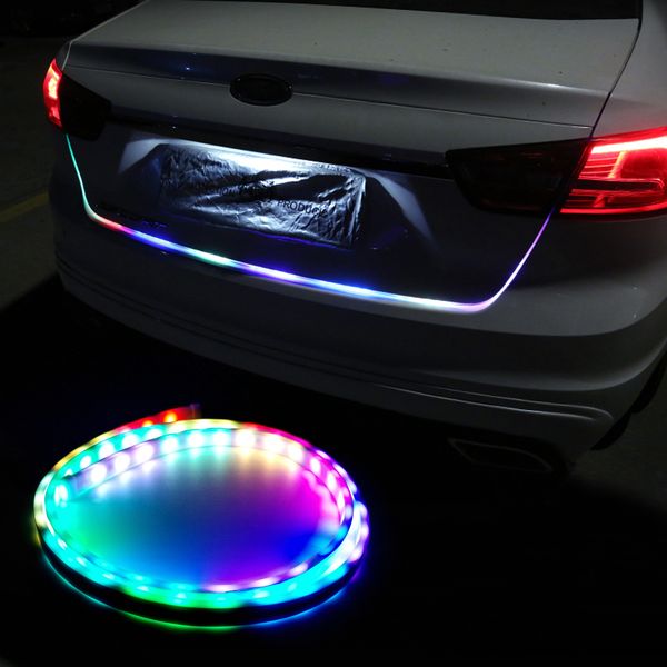 1.2m car led following flash strip light drl daytime rear trunk tail dynamic streamer reverse brake turn signal lamp blinker
1.2m car led following flash strip light drl daytime rear trunk tail dynamic streamer reverse brake turn signal lamp blinker