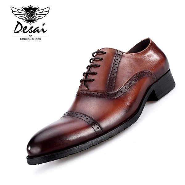 men oxfords shoes british style carved genuine leather shoe brown brogue shoes lace-up bullock business men's flats, Black
men oxfords shoes british style carved genuine leather shoe brown brogue shoes lace-up bullock business men's flats, Black