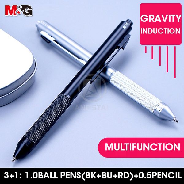m&g 3+1 metal multifunction pen 1.0mm black blue red ball pens plus 0.5mm mechanical pencil 3 colors multicolor for school, Black;red
m&g 3+1 metal multifunction pen 1.0mm black blue red ball pens plus 0.5mm mechanical pencil 3 colors multicolor for school, Black;red