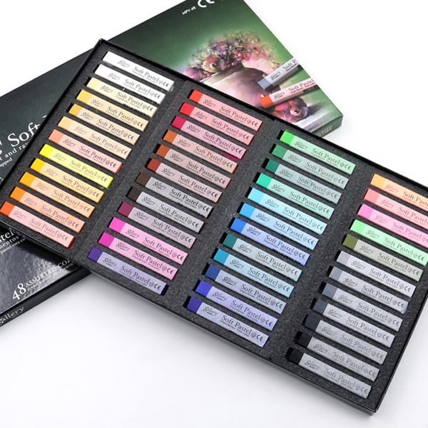 12/24/36/48/72 Color Soft Crayon Round Oil Pastel For Artist Graffiti Painting Drawing Pen School Stationery Hair Coloring Pen