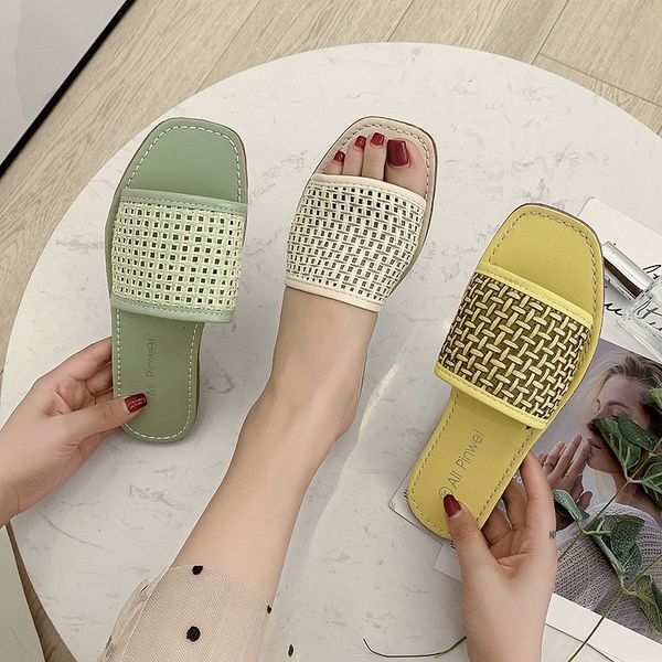 mixed color women shoes beach slippers soft flat sandals shallow weaving femme slides comfortable flip flops girl sweet 2020 new, Black
mixed color women shoes beach slippers soft flat sandals shallow weaving femme slides comfortable flip flops girl sweet 2020 new, Black