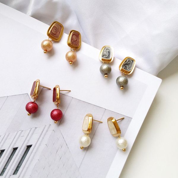 elegant gray pattern beads clip on earrings no pierced korean fashion multi short pendant earrings for women, Silver
elegant gray pattern beads clip on earrings no pierced korean fashion multi short pendant earrings for women, Silver
