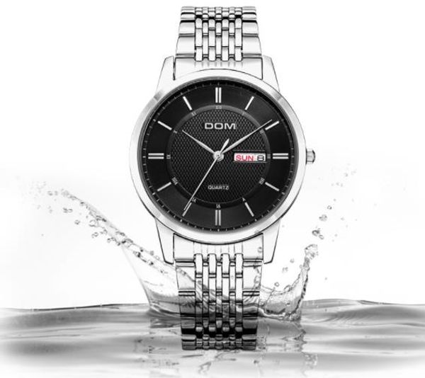 men's watch waterproof watch dual calendar steel band brand ultra-thin quartz watch 2020 sale, Slivery;brown
men's watch waterproof watch dual calendar steel band brand ultra-thin quartz watch 2020 sale, Slivery;brown