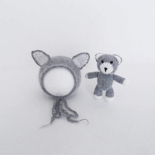 newborn knit teddy bear hat and toy set pgraphy props infant cap and toy angora bear bonnet doll baby p props, Yellow
newborn knit teddy bear hat and toy set pgraphy props infant cap and toy angora bear bonnet doll baby p props, Yellow