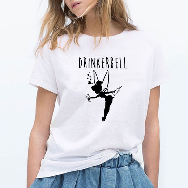 женщины дизайнерские футболки женщин конструктора рубашка мода женщины печатные drinkerbell смешная с коротким рукавом печати летняя harajuk, White
женщины дизайнерские футболки женщин конструктора рубашка мода женщины печатные drinkerbell смешная с коротким рукавом печати летняя harajuk, White