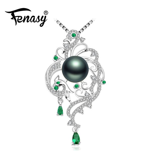 

fenasy 925 sterling silver phoenix necklace,pearl jewelry chain necklace,pearl necklaces & pendants emerald bohemian necklace