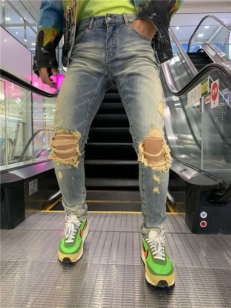 2019 new luxury branddesignerbalmain men denim fashionholes trousers pants biker jeans rock revival jeanjeanssv1, Blue
2019 new luxury branddesignerbalmain men denim fashionholes trousers pants biker jeans rock revival jeanjeanssv1, Blue