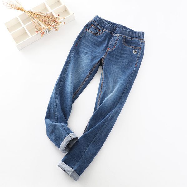spring 2019 boys and girls cartoon alphabet embroidered sports pants children knitted elastic jeans, Blue
spring 2019 boys and girls cartoon alphabet embroidered sports pants children knitted elastic jeans, Blue