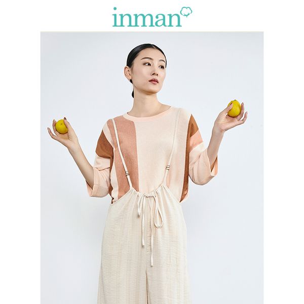 inman 2019 autumn new arrival clear linen romie cotton o-neck personality split fashion all matched slim women pullover, White;black
inman 2019 autumn new arrival clear linen romie cotton o-neck personality split fashion all matched slim women pullover, White;black