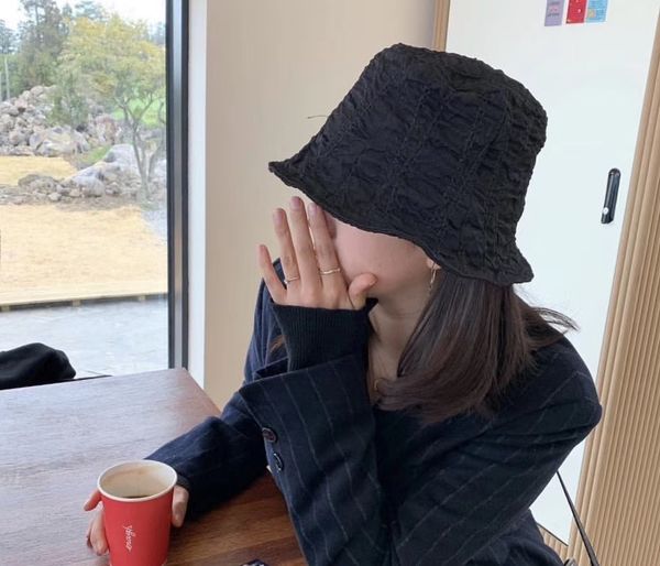 dilireba bucket bucket thin face-covering women's face small wrinkled basin hat fisherman hat, Blue;gray
dilireba bucket bucket thin face-covering women's face small wrinkled basin hat fisherman hat, Blue;gray