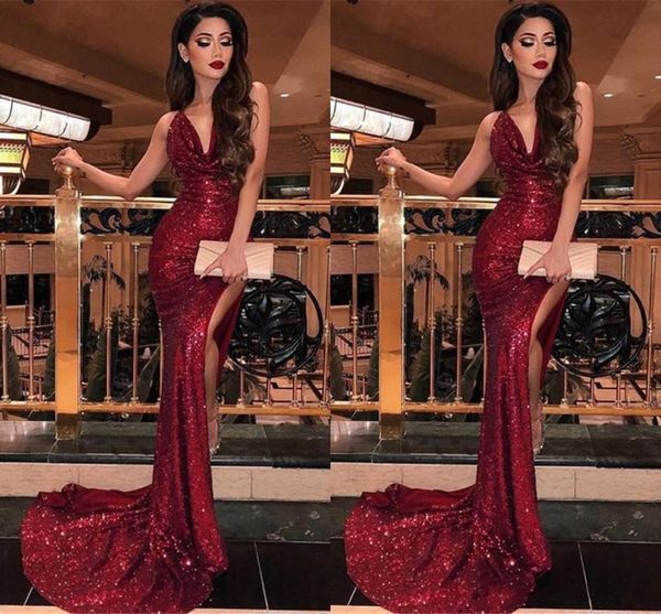 великолепная burgundy sequined сплит вечерние платья пром sexy русалка глубокий v шеи длинные vestidos вечерние платья дешевые, Black
великолепная burgundy sequined сплит вечерние платья пром sexy русалка глубокий v шеи длинные vestidos вечерние платья дешевые, Black