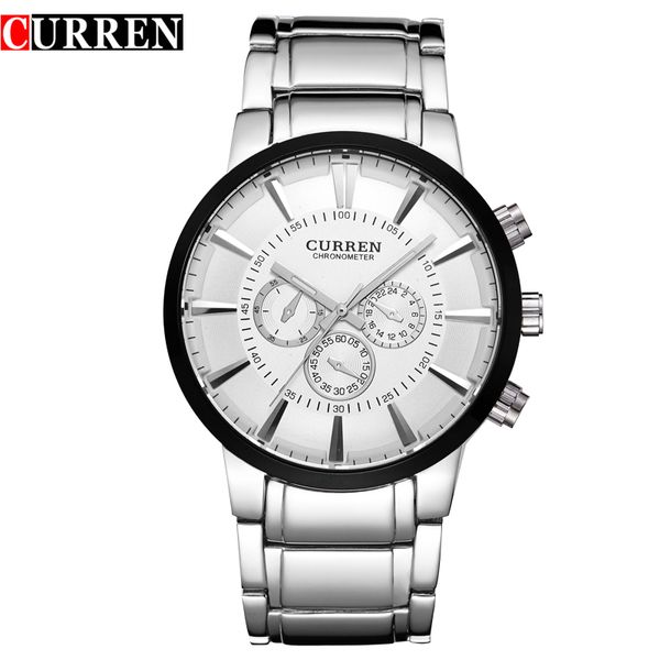 curren men watch fashion business sport male clock full steel quartz wristwatch waterproof hodinky horloges mannens saat 2019, Slivery;brown
curren men watch fashion business sport male clock full steel quartz wristwatch waterproof hodinky horloges mannens saat 2019, Slivery;brown