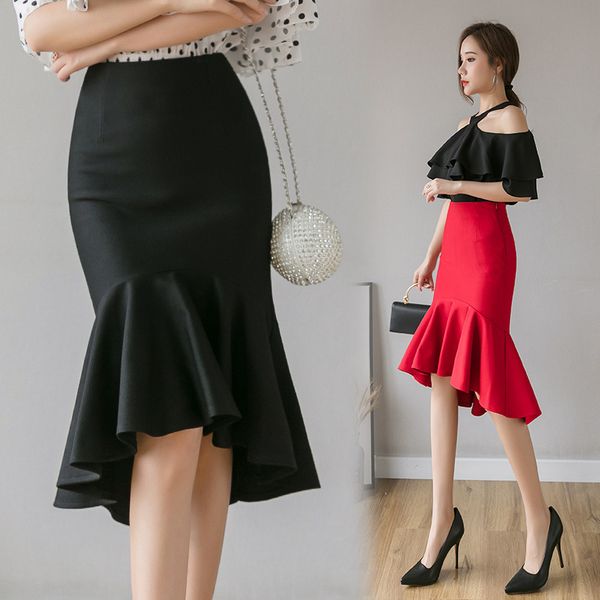 packets of hip fishtail skirt in irregular bust skirt to show thin female new black long tall waist skirt
packets of hip fishtail skirt in irregular bust skirt to show thin female new black long tall waist skirt