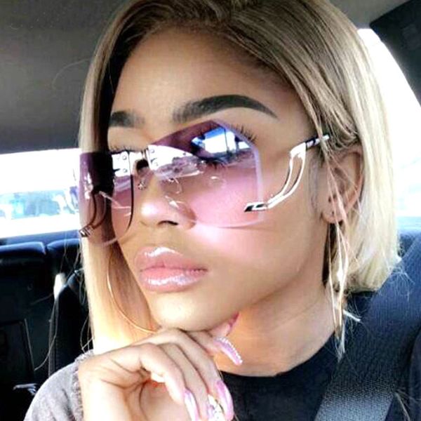 feishini metal rimless frame women sunglasses brand design fashion trendy oversized glasses gradient uv gradient, White;black
feishini metal rimless frame women sunglasses brand design fashion trendy oversized glasses gradient uv gradient, White;black