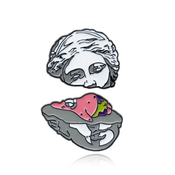 art эмаль pins split скульптуры характер голова портрет брошь значок ювелирных изделия подарки мультфильмы мода аксессуары, Gray
art эмаль pins split скульптуры характер голова портрет брошь значок ювелирных изделия подарки мультфильмы мода аксессуары, Gray