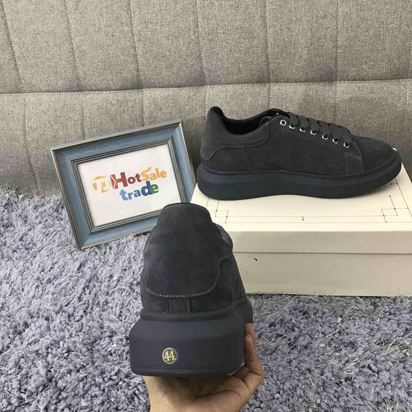 grey platform sneaker fashion men women casual shoes low lace-up platform shoes grey suede leather chaussures, Black
grey platform sneaker fashion men women casual shoes low lace-up platform shoes grey suede leather chaussures, Black