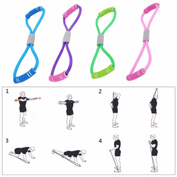 resistance bands home sport fitness yoga 8 shape pull rope tube equipment tool gym exercise rally
resistance bands home sport fitness yoga 8 shape pull rope tube equipment tool gym exercise rally