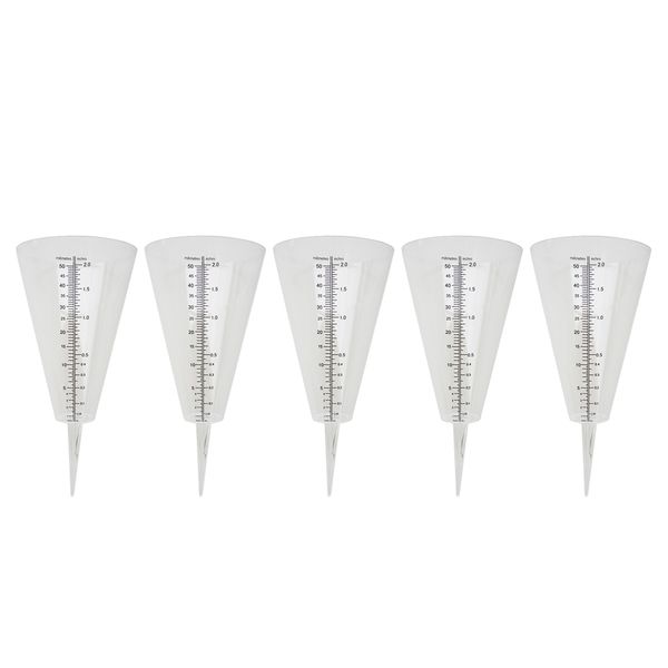 5pcs home plastic rain gauge clear rain water meter simple rain water measuring device for garden lawn yard
5pcs home plastic rain gauge clear rain water meter simple rain water measuring device for garden lawn yard