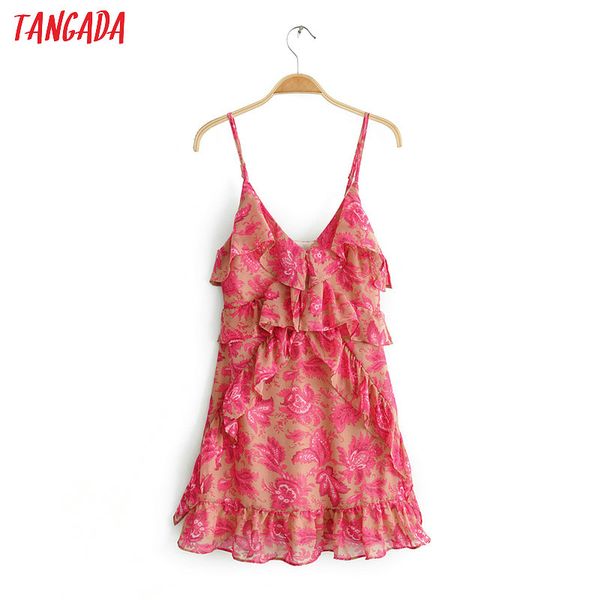 tangada summer women pink flower dresses spaghetti strap v neck fashion bohemia pleated dress vestidos feminina 6c33, Black;gray
tangada summer women pink flower dresses spaghetti strap v neck fashion bohemia pleated dress vestidos feminina 6c33, Black;gray