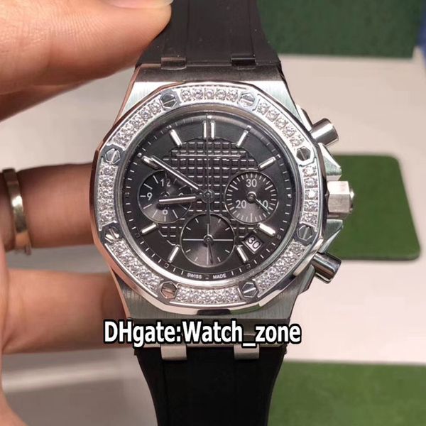 new royal 26231st.zz.d002ca.01 miyota quartz chronograph womens watch black dial satch diamond bezel rubber strap fashion lady watches, Slivery;brown
new royal 26231st.zz.d002ca.01 miyota quartz chronograph womens watch black dial satch diamond bezel rubber strap fashion lady watches, Slivery;brown
