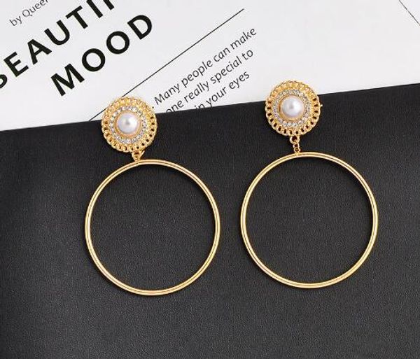 new european and american fashion exaggerates punk round metal earrings simple personality fashion classic elegance, Silver
new european and american fashion exaggerates punk round metal earrings simple personality fashion classic elegance, Silver