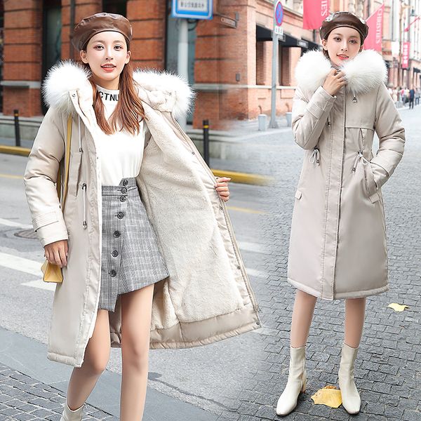 nice women coat jacket medium length women parka fur collar winter thick coat new winter collection, Black
nice women coat jacket medium length women parka fur collar winter thick coat new winter collection, Black